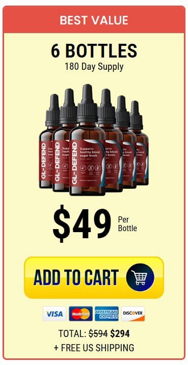 GL-DEFEND- order-now 6 bottle-( One Hundred Eighty Days Supply)-image